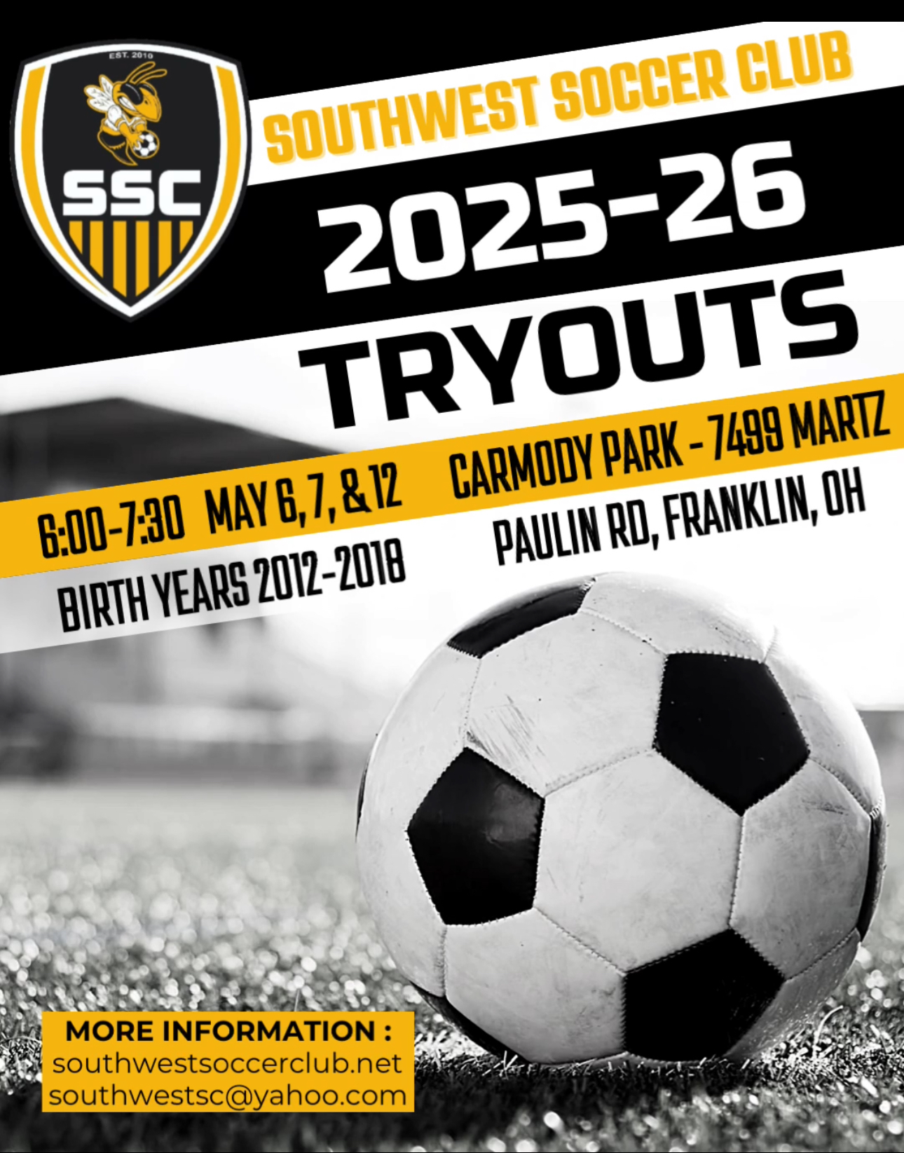Tryouts Now Open